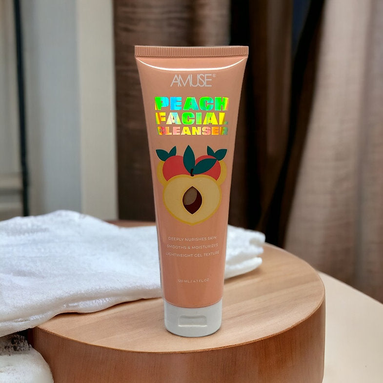 Amuse Peach Facial Cleanser Smooths & Moisturizes 120ML/ 4.1 FL.OZ