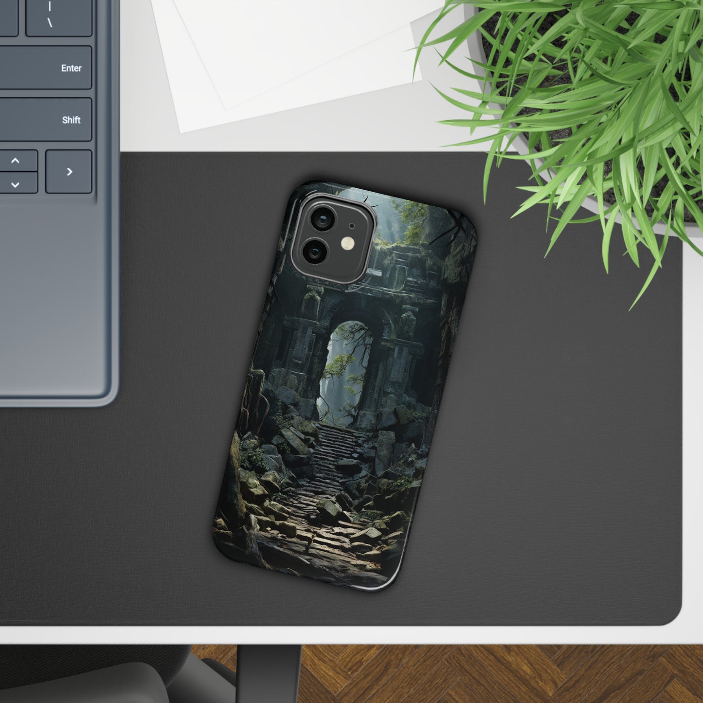 Nature's Treasures: Forgotten Forest Ruins Cover Slim Cases