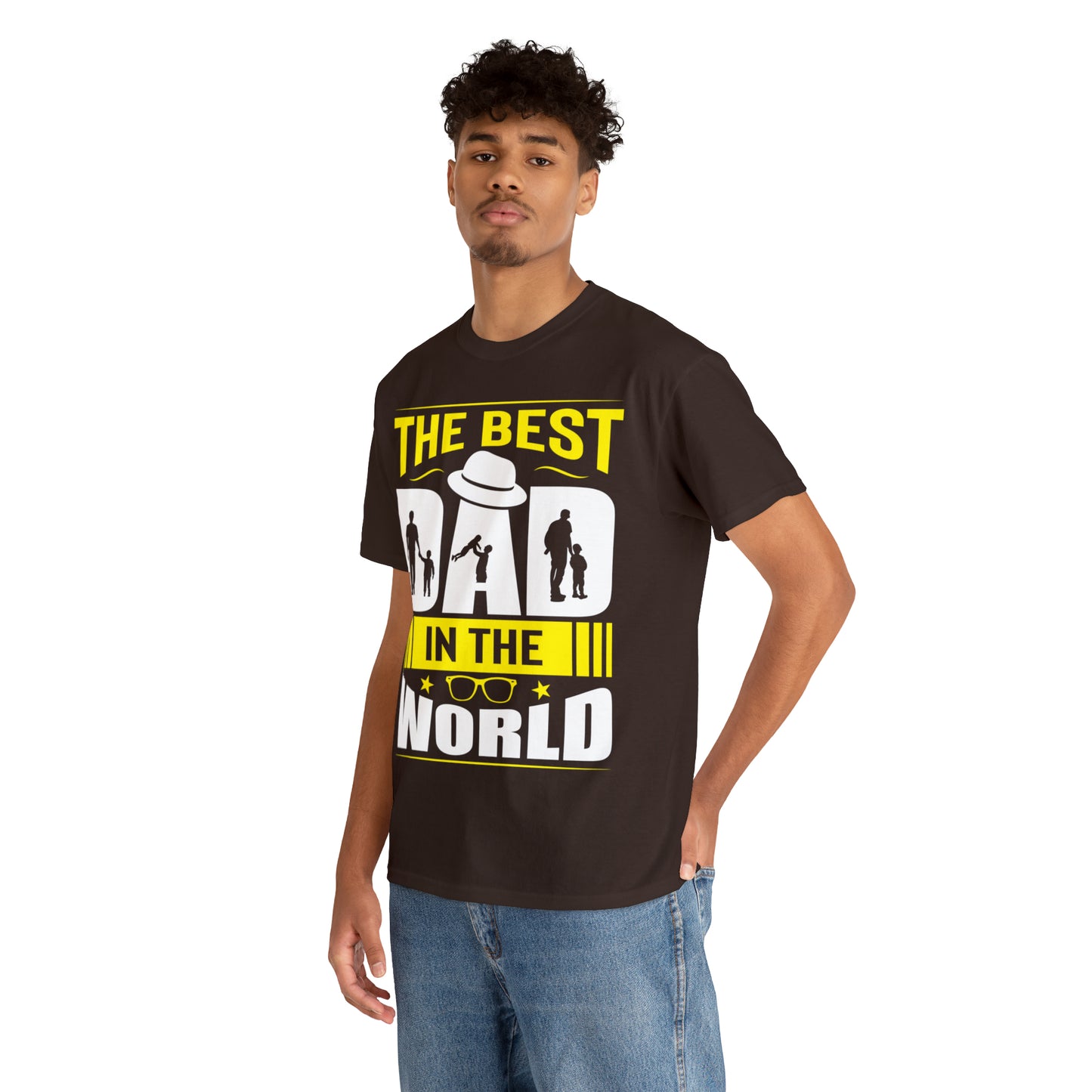 Father's Day T Shirt The Best Dad in the World Gifts Present