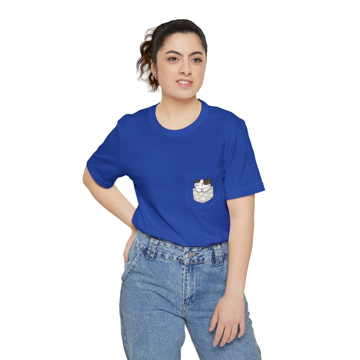 Pocket Cat Ver. 4 Unisex Pocket T-shirt