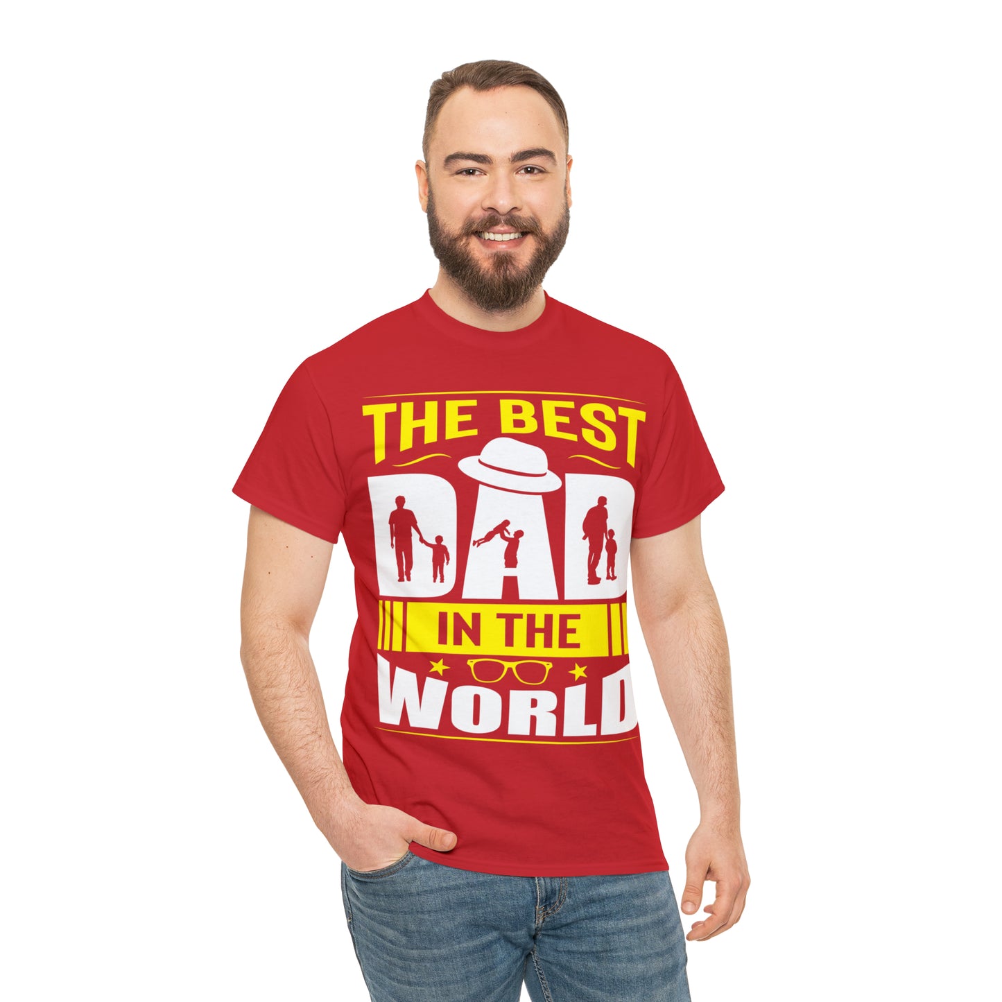 Father's Day T Shirt The Best Dad in the World Gifts Present