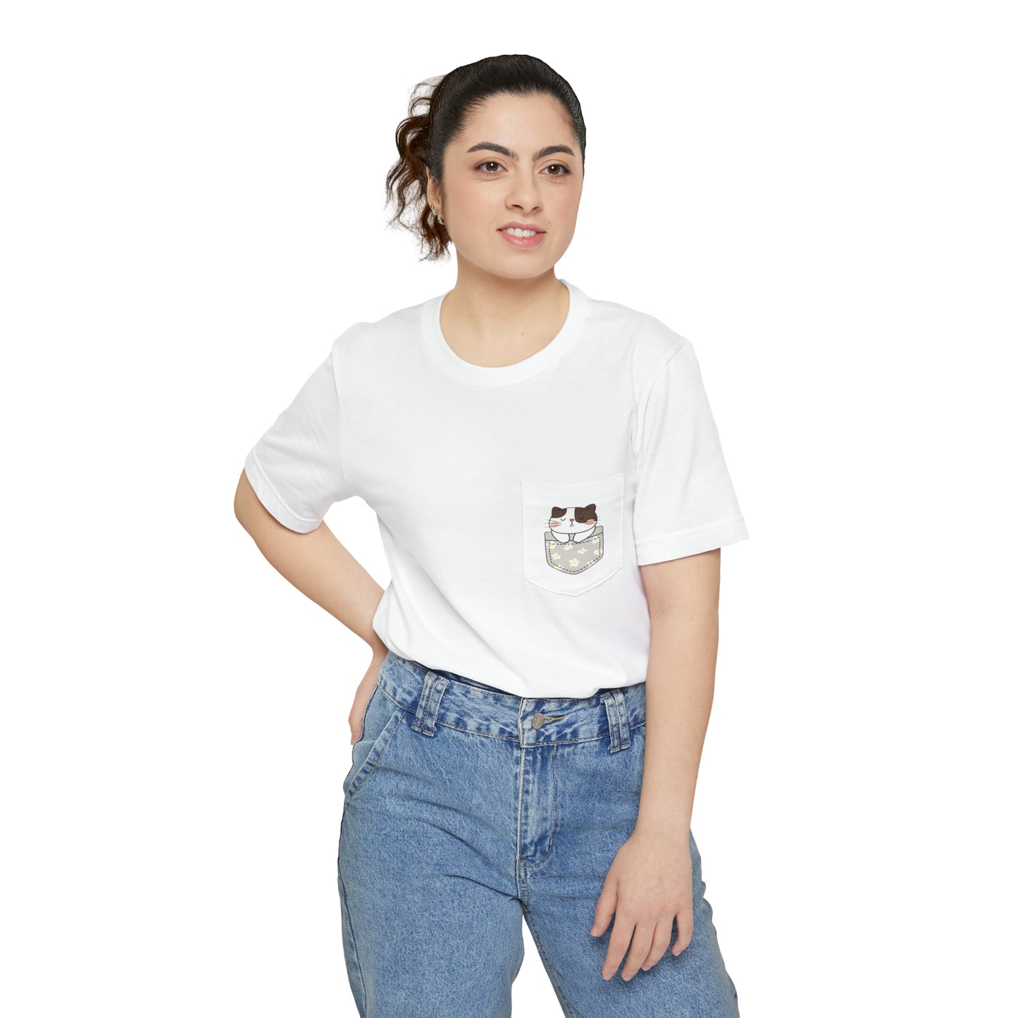 Pocket Cat Ver. 4 Unisex Pocket T-shirt