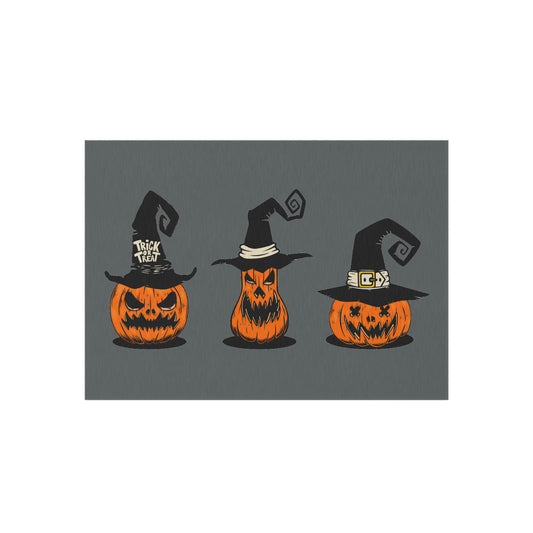 Spooky Pumpkin Trio Outdoor Rug