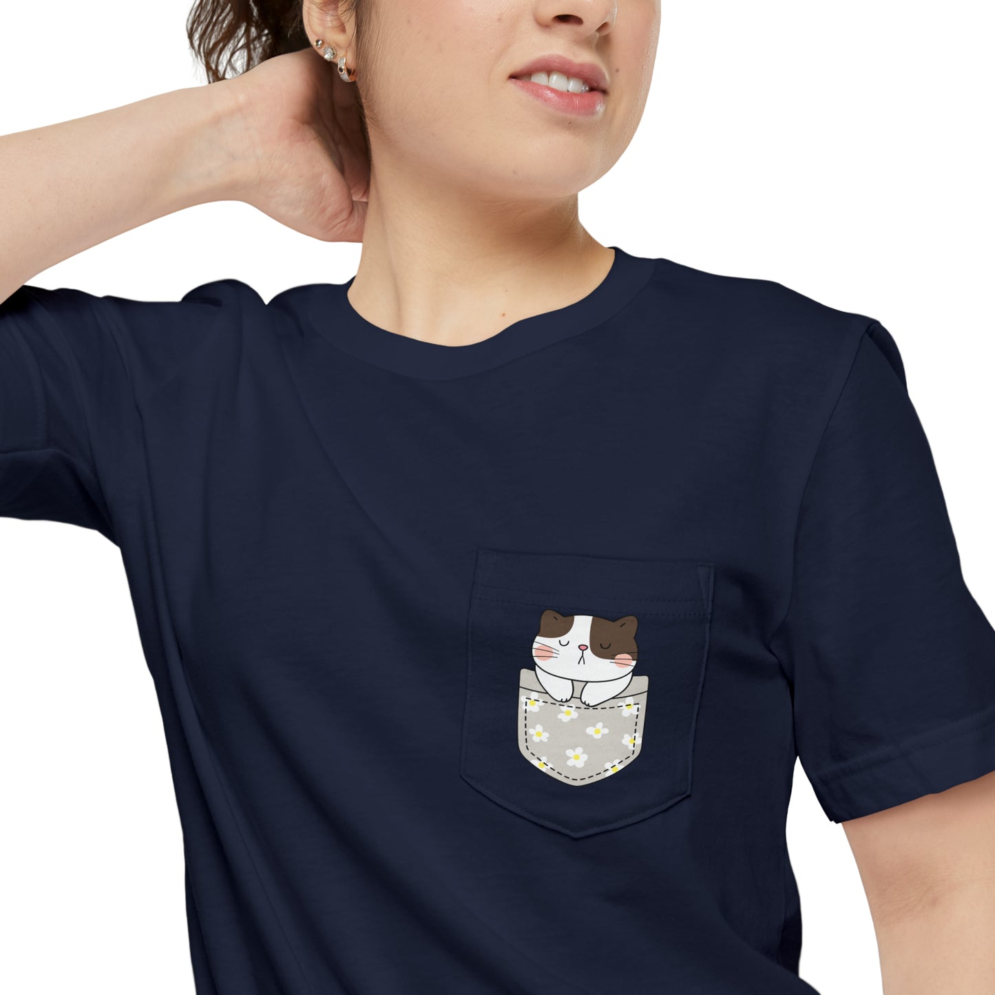 Pocket Cat Ver. 4 Unisex Pocket T-shirt