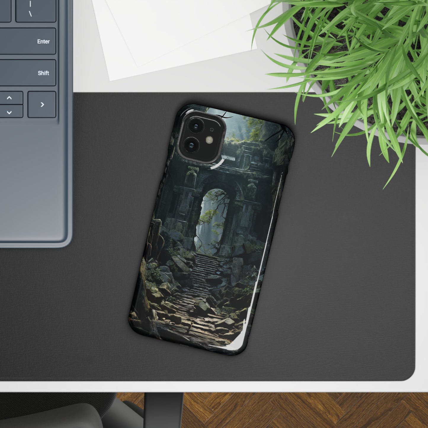 Nature's Treasures: Forgotten Forest Ruins Cover Slim Cases