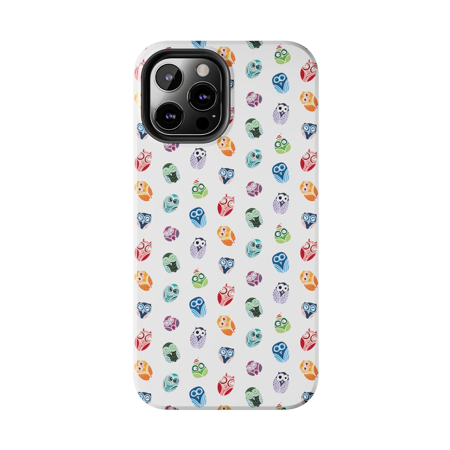 Funny Colorful Owls Tough iPhone Case, Samsung Case