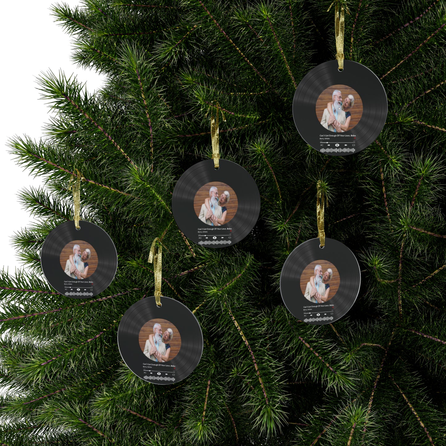 Personalized Photo of Vinyl Disc Acrylic Ornaments with Theme Favorite Song