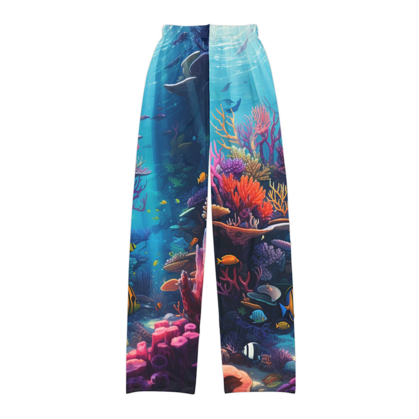 Oceanic Serenity: Deep Sea Delights Kids Pajama Pants (AOP)