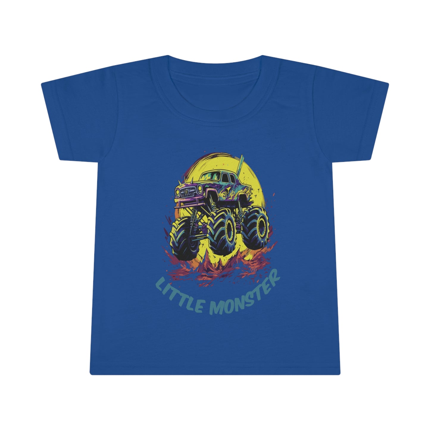 Monster Truck with Tittle "Little Monster" Toddler T-shirt