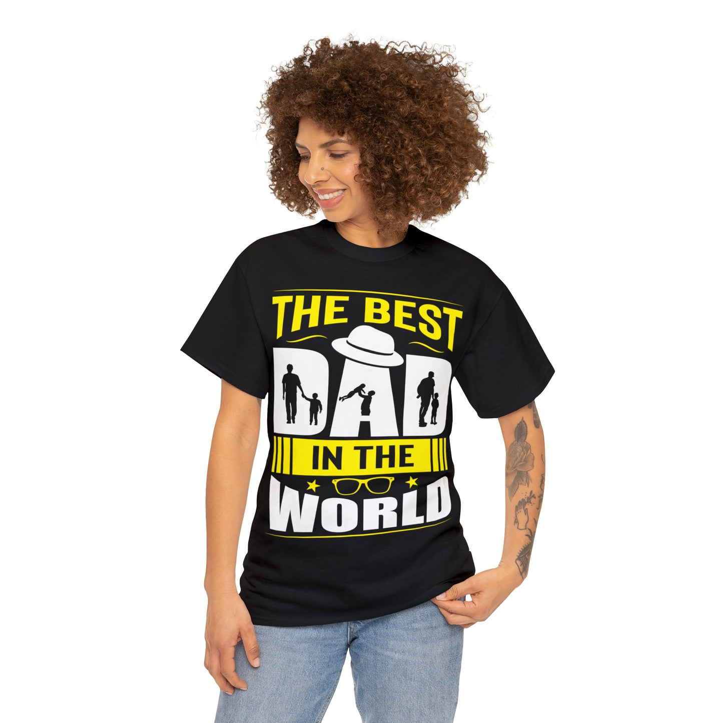 Father's Day T Shirt The Best Dad in the World Gifts Present