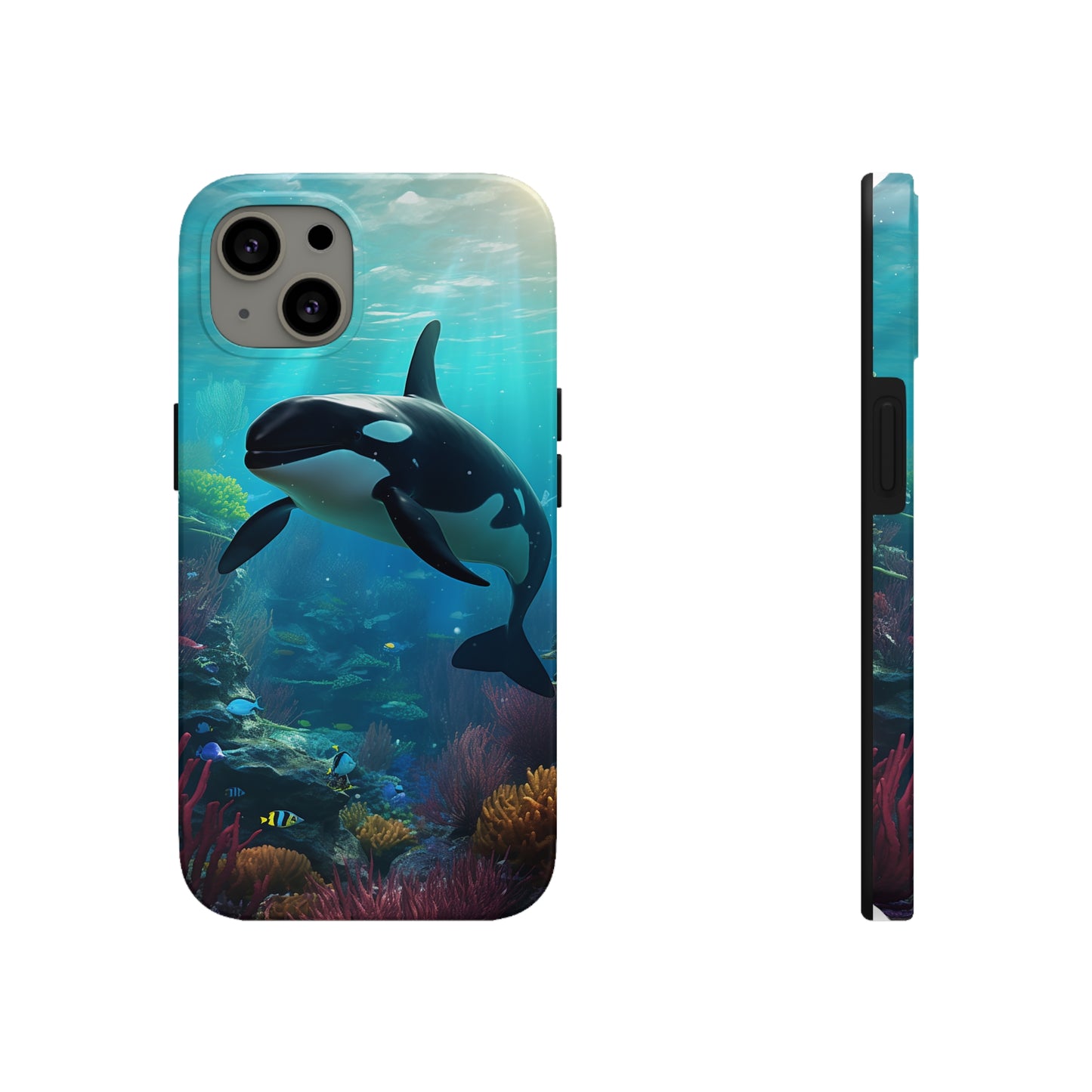 "Ocean Majesty: Killer Whale Submersion" Tough Phone Cases