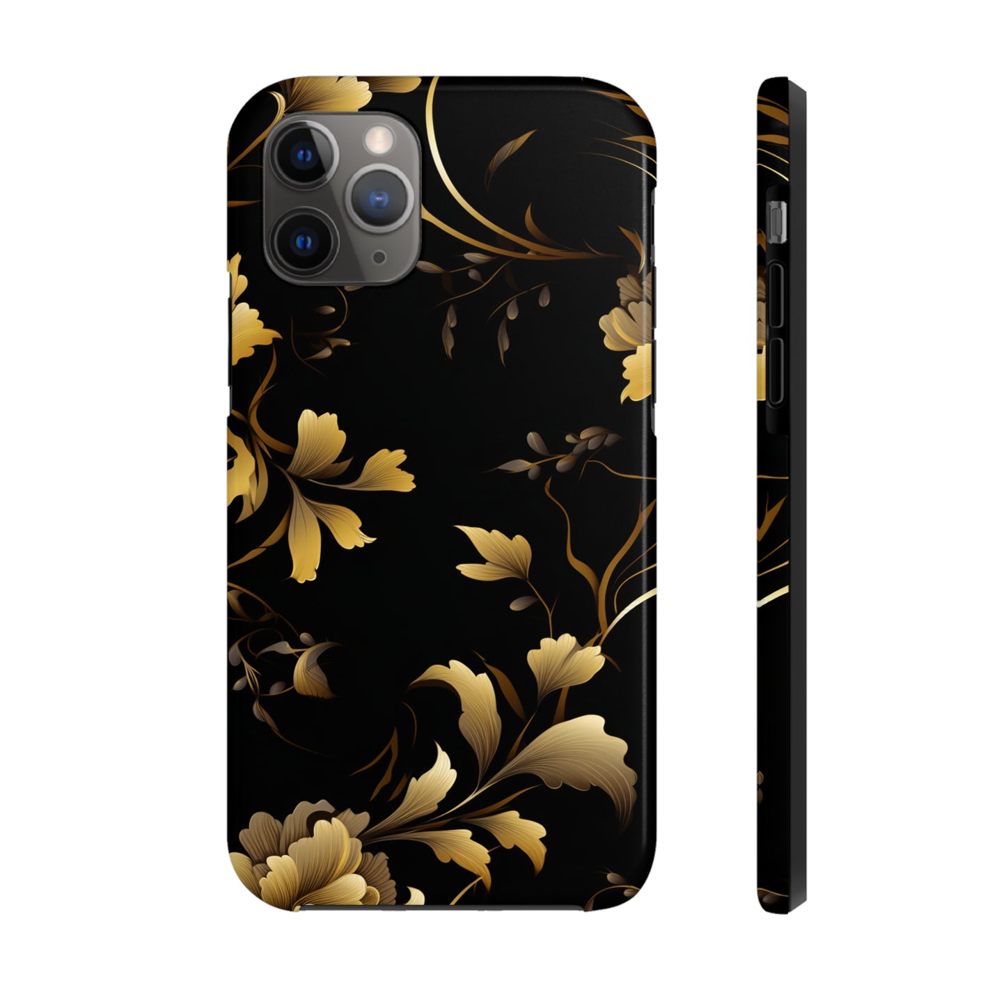 Golden Flowers Tough Phone Cases