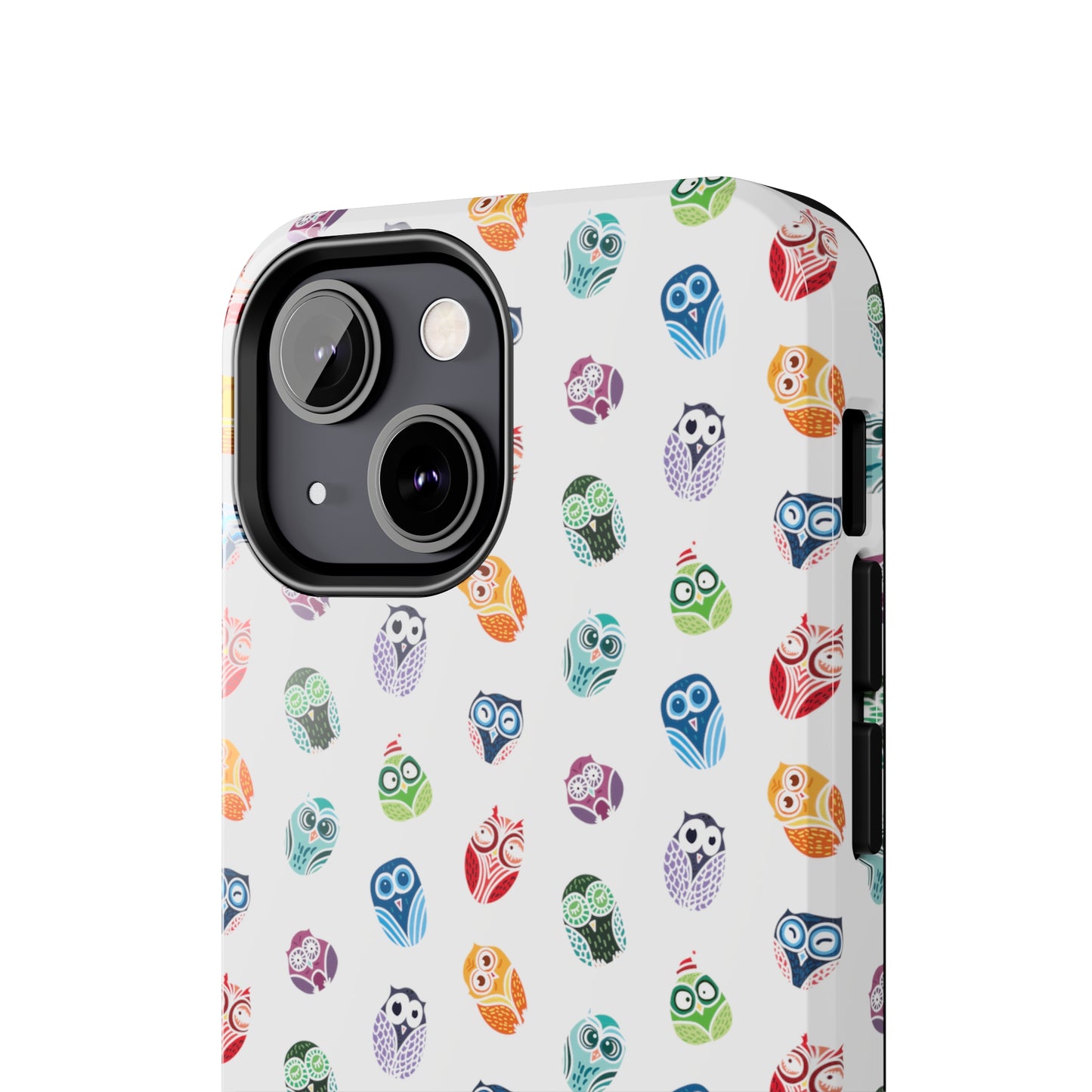 Funny Colorful Owls Tough iPhone Case, Samsung Case