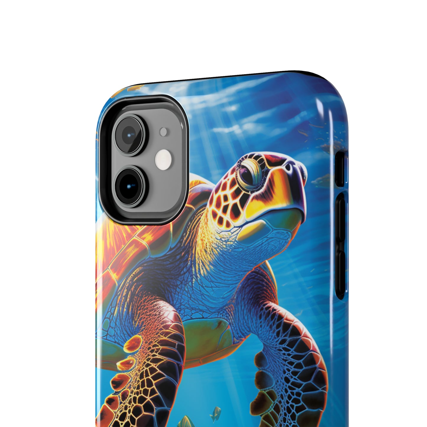 Serene Depths: A Majestic Sea Turtle Journey - Phone  Tough Cases