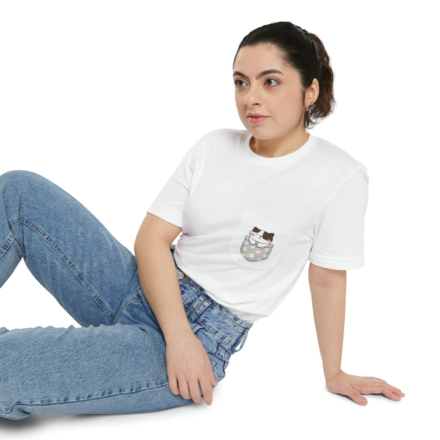 Pocket Cat Ver. 4 Unisex Pocket T-shirt