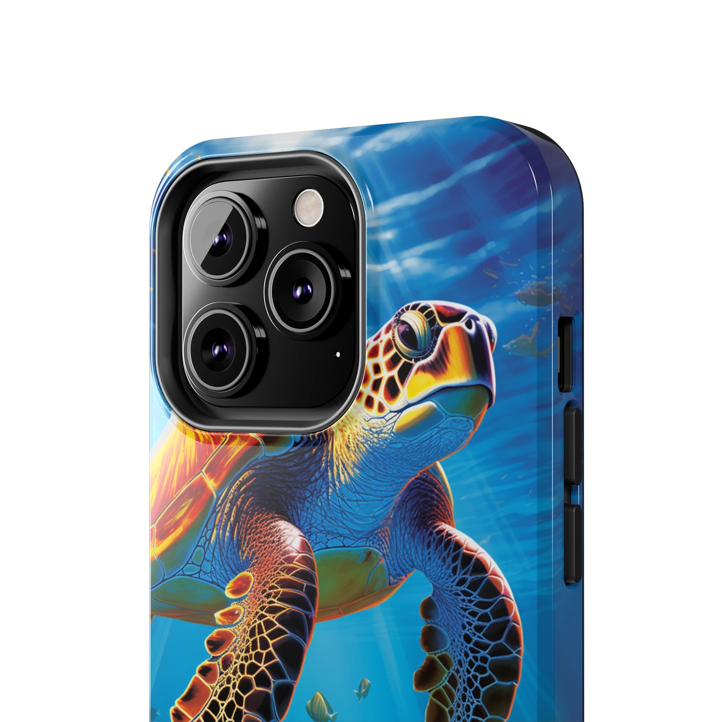 Serene Depths: A Majestic Sea Turtle Journey - Tough iPhone Cases