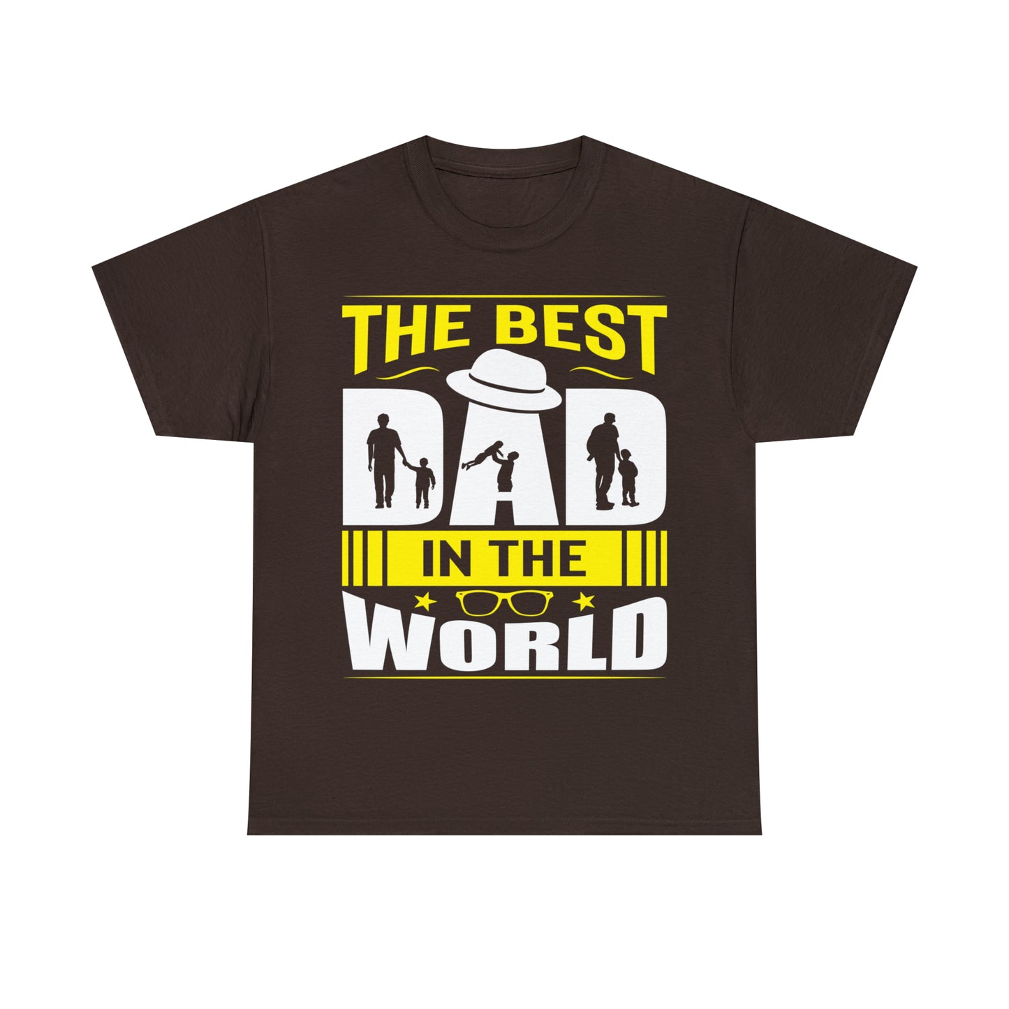 Father's Day T Shirt The Best Dad in the World Gifts Present