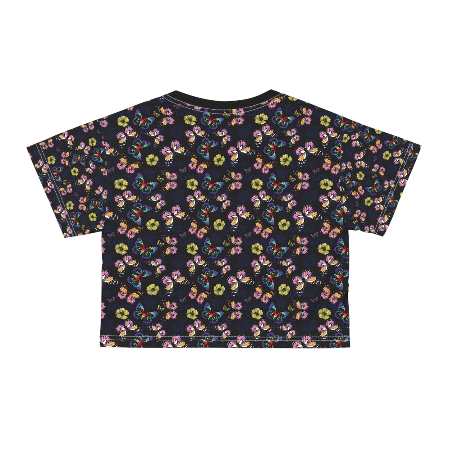 Butterfly Crop Tee (AOP)