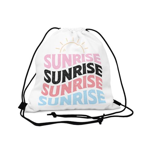 Sunrise Summer Outdoor Drawstring Bag