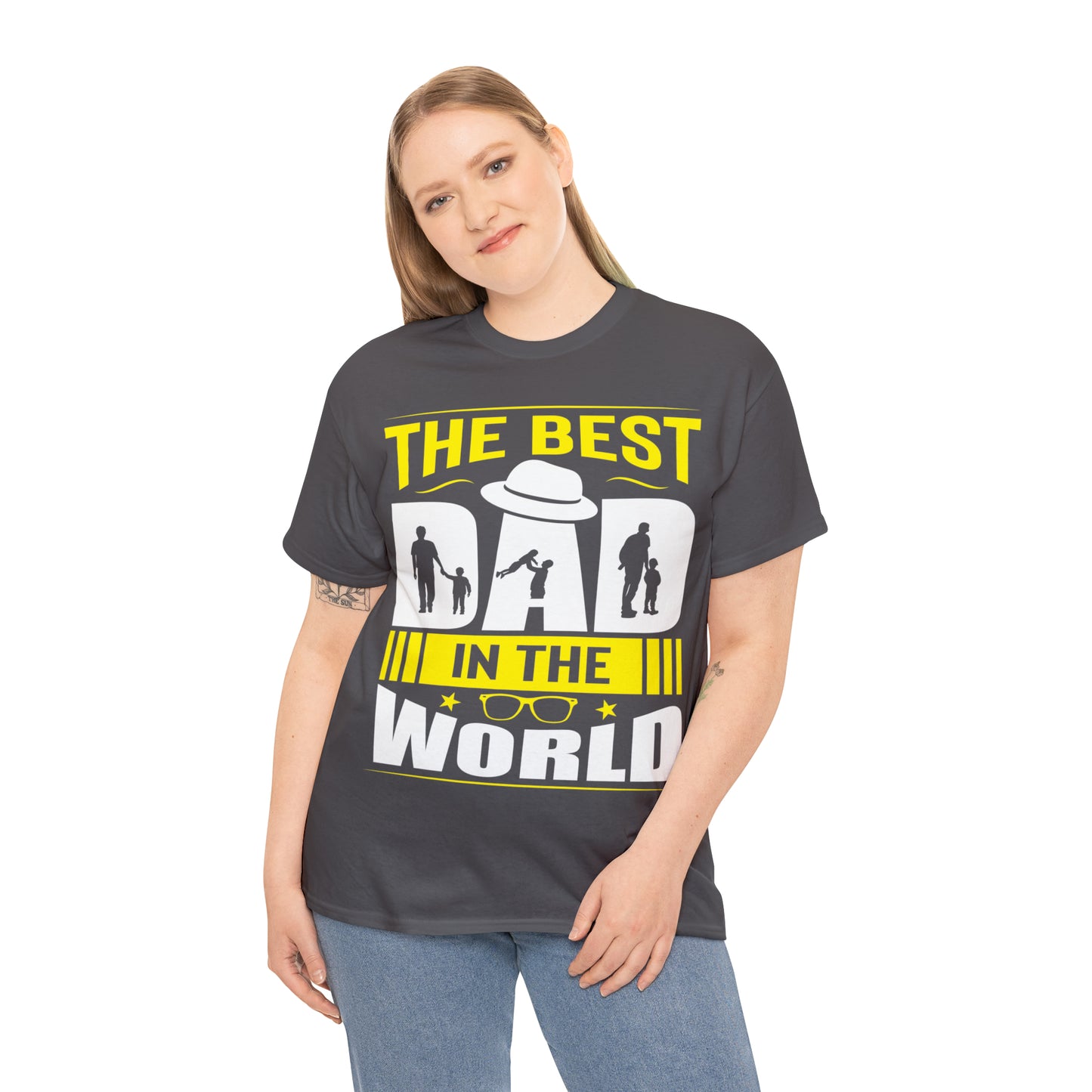 Father's Day T Shirt The Best Dad in the World Gifts Present