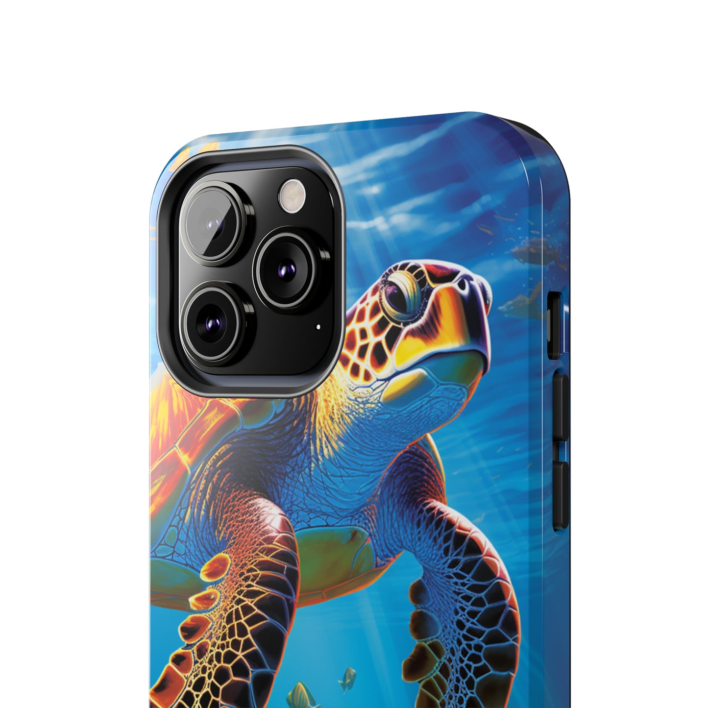 Serene Depths: A Majestic Sea Turtle Journey - Tough iPhone Cases