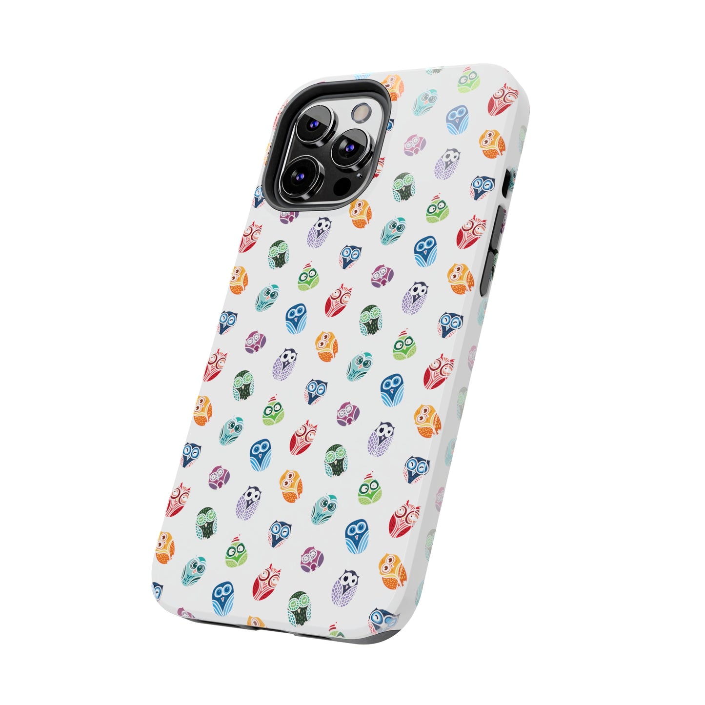 Funny Colorful Owls Tough iPhone Case, Samsung Case