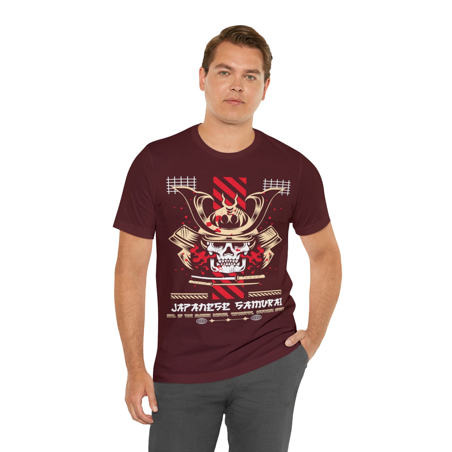 Soul of the Sword: Honor, Courage, Samurai Spirit Men Jersey Short Sleeve Tee