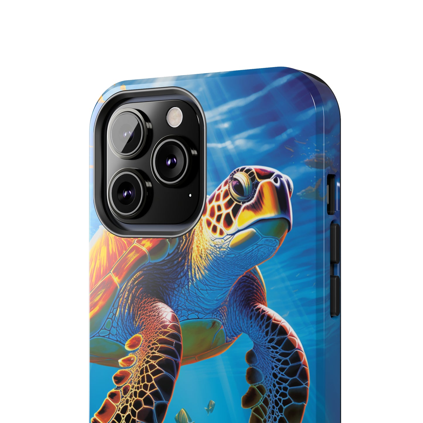 Serene Depths: A Majestic Sea Turtle Journey - Phone  Tough Cases