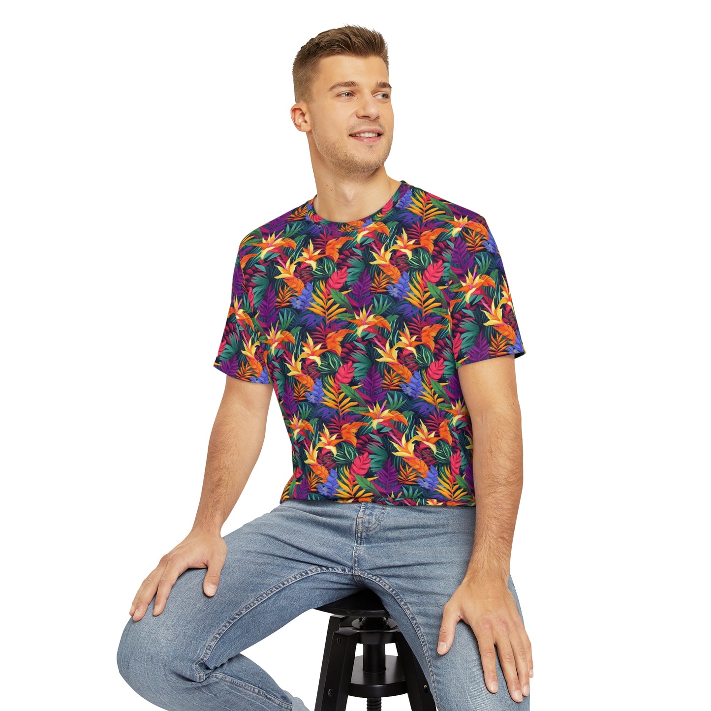 TropiColor Bliss Men's Polyester Tee (AOP)