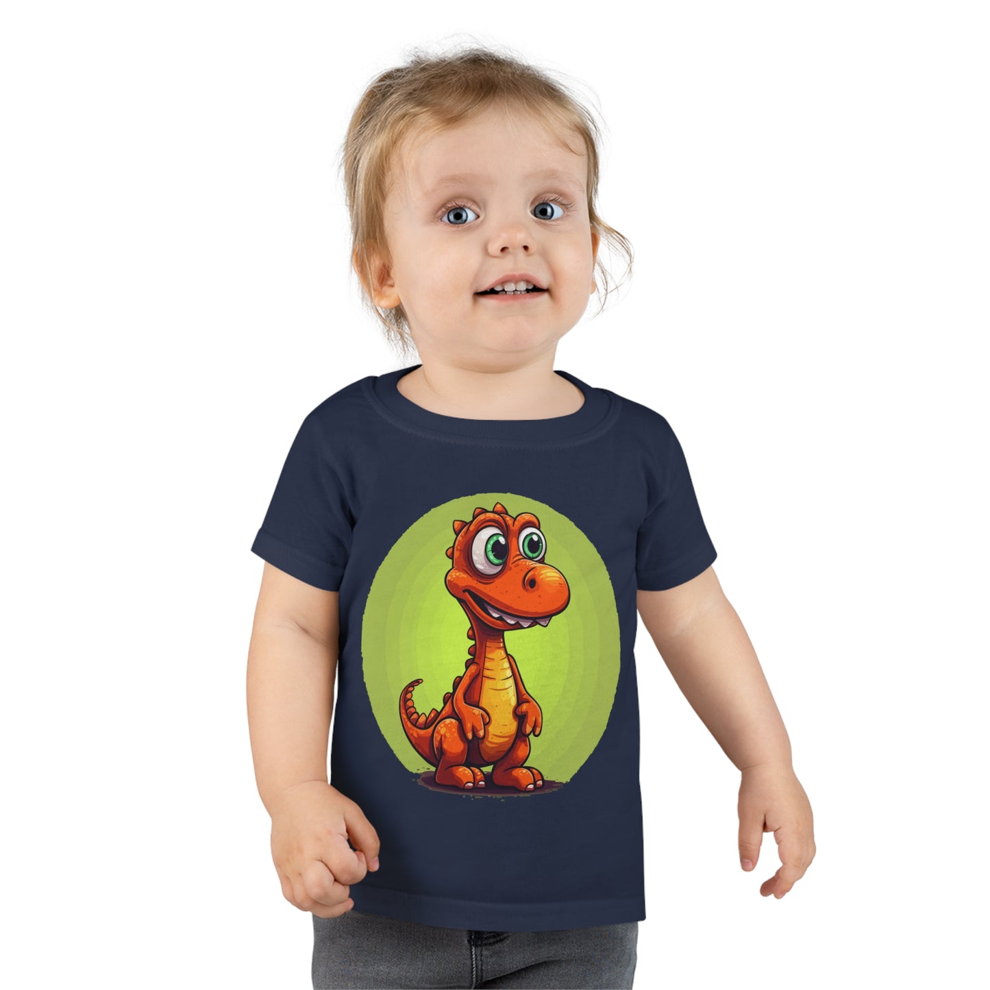 Orange DinoToddler T-shirt