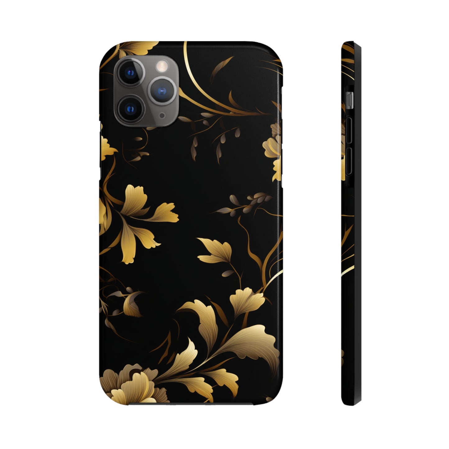 Golden Flowers Tough Phone Cases