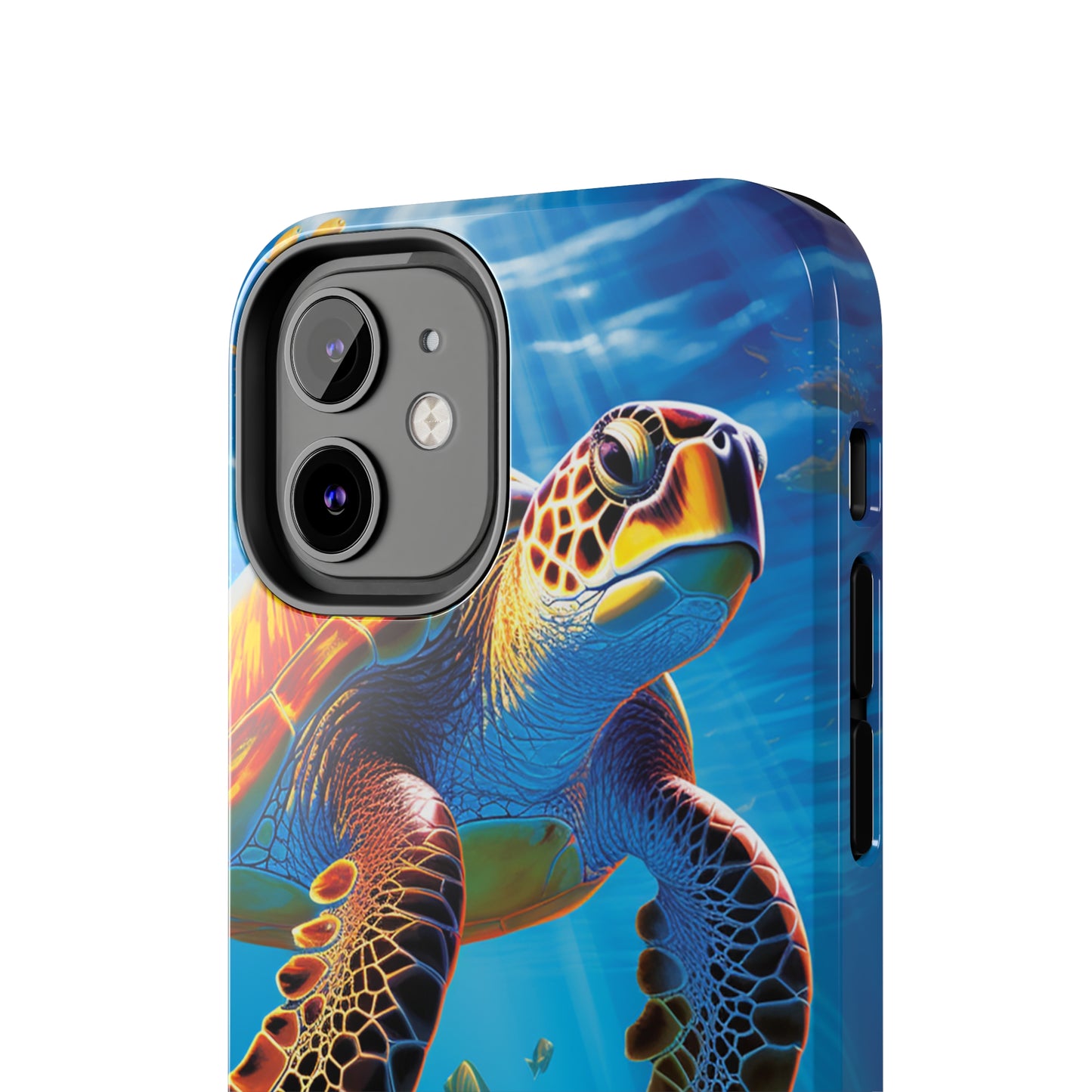 Serene Depths: A Majestic Sea Turtle Journey - Phone  Tough Cases