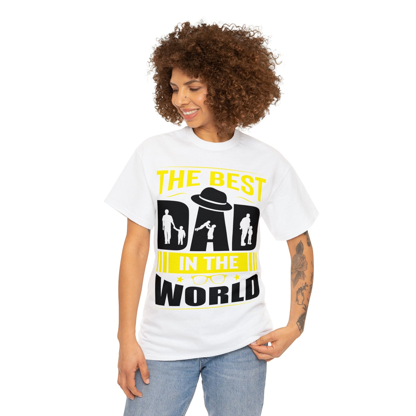 Father's Day T Shirt The Best Dad in the World Gifts Present