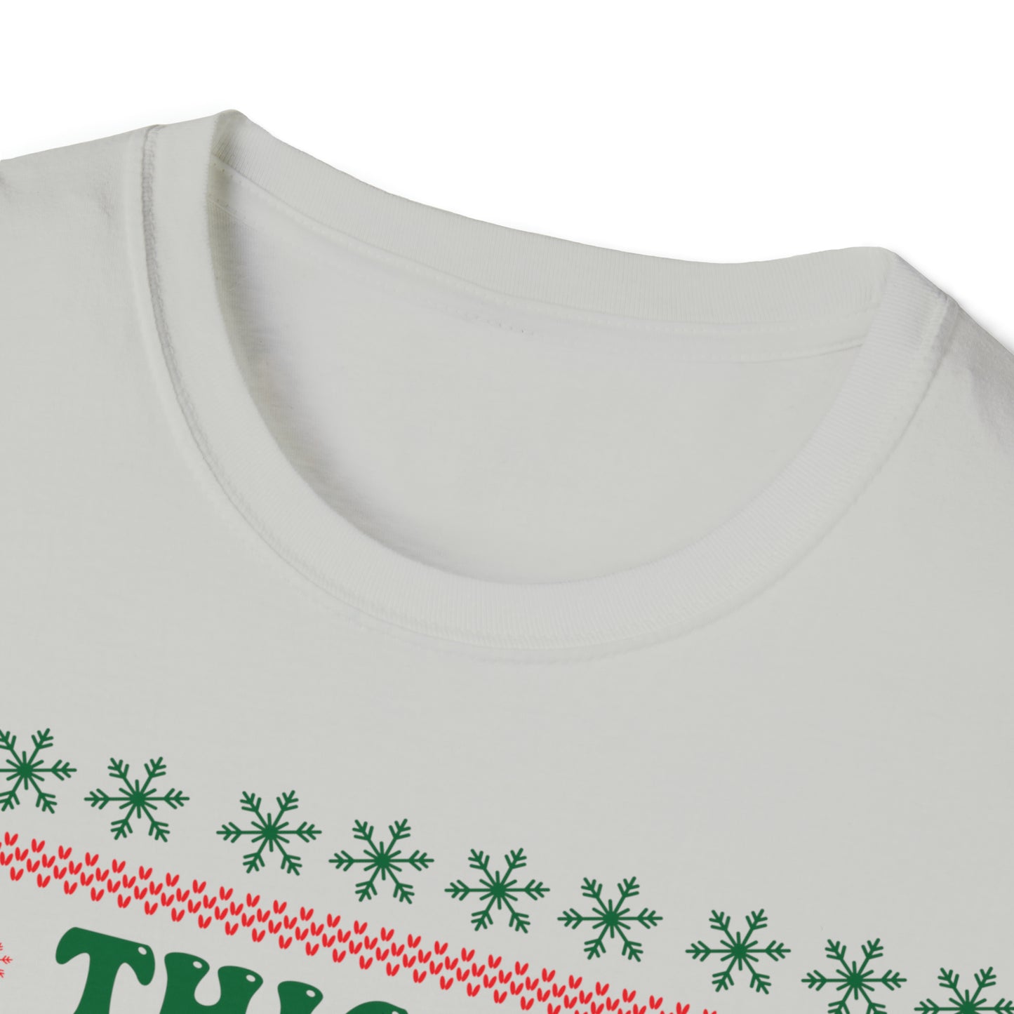 Thick Thighs Christmas Vibes Unisex Softstyle T-Shirt