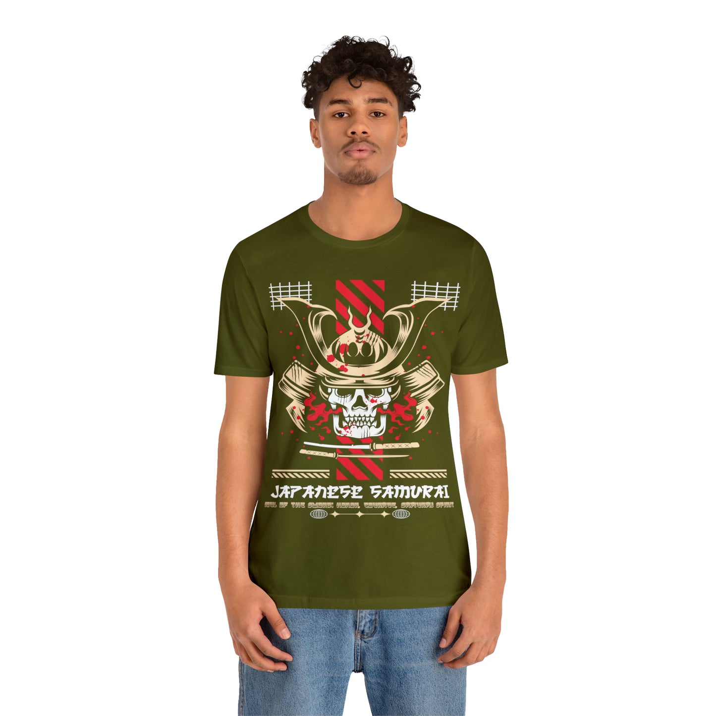 Soul of the Sword: Honor, Courage, Samurai Spirit Men Jersey Short Sleeve Tee