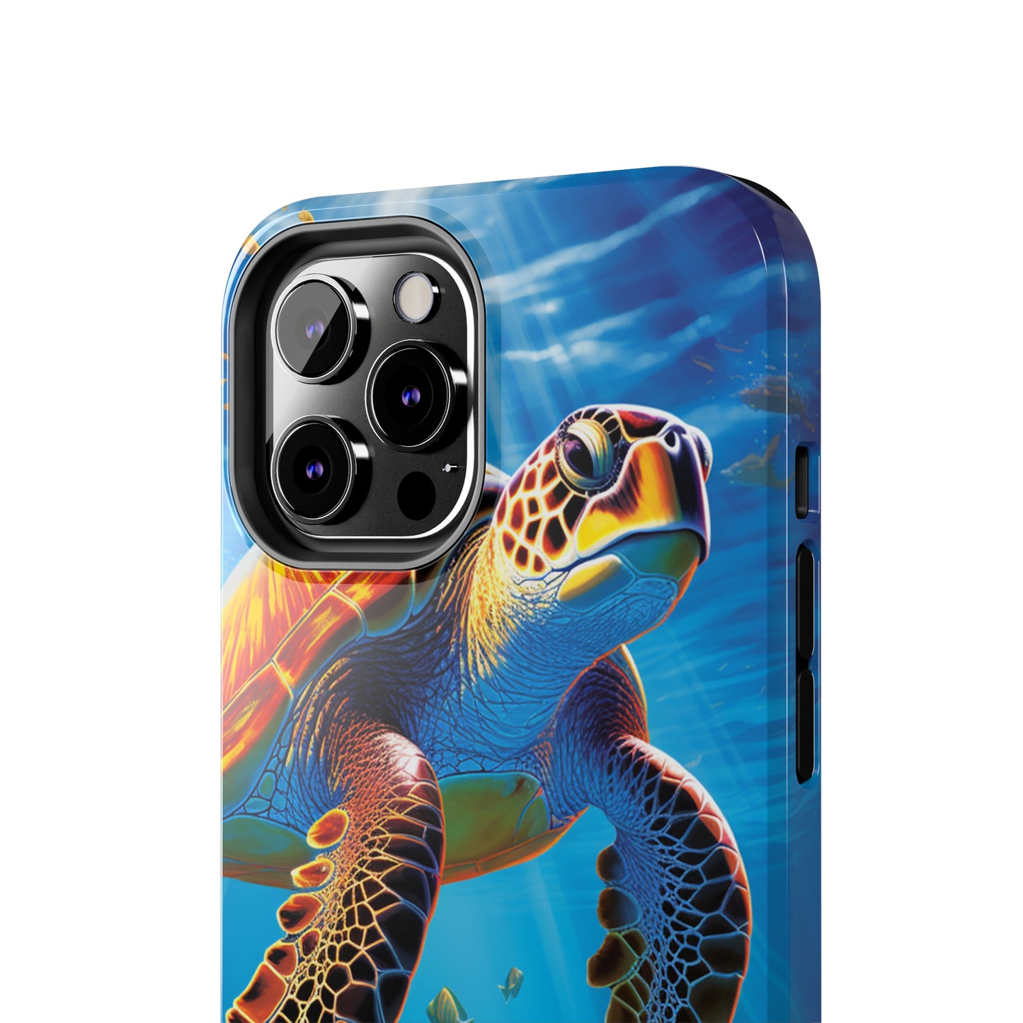 Serene Depths: A Majestic Sea Turtle Journey - Phone  Tough Cases