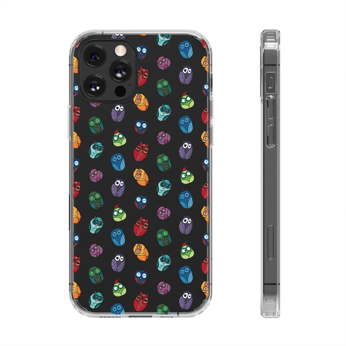 Funny Colorful Owls Tough iPhone Samsung Case