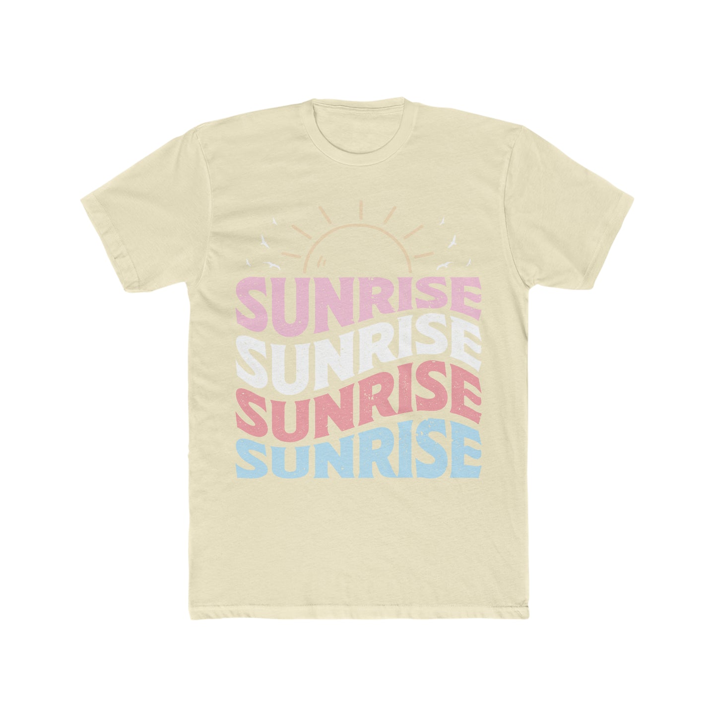 Sunrise Summer Vintage Men's Cotton Crew Tee