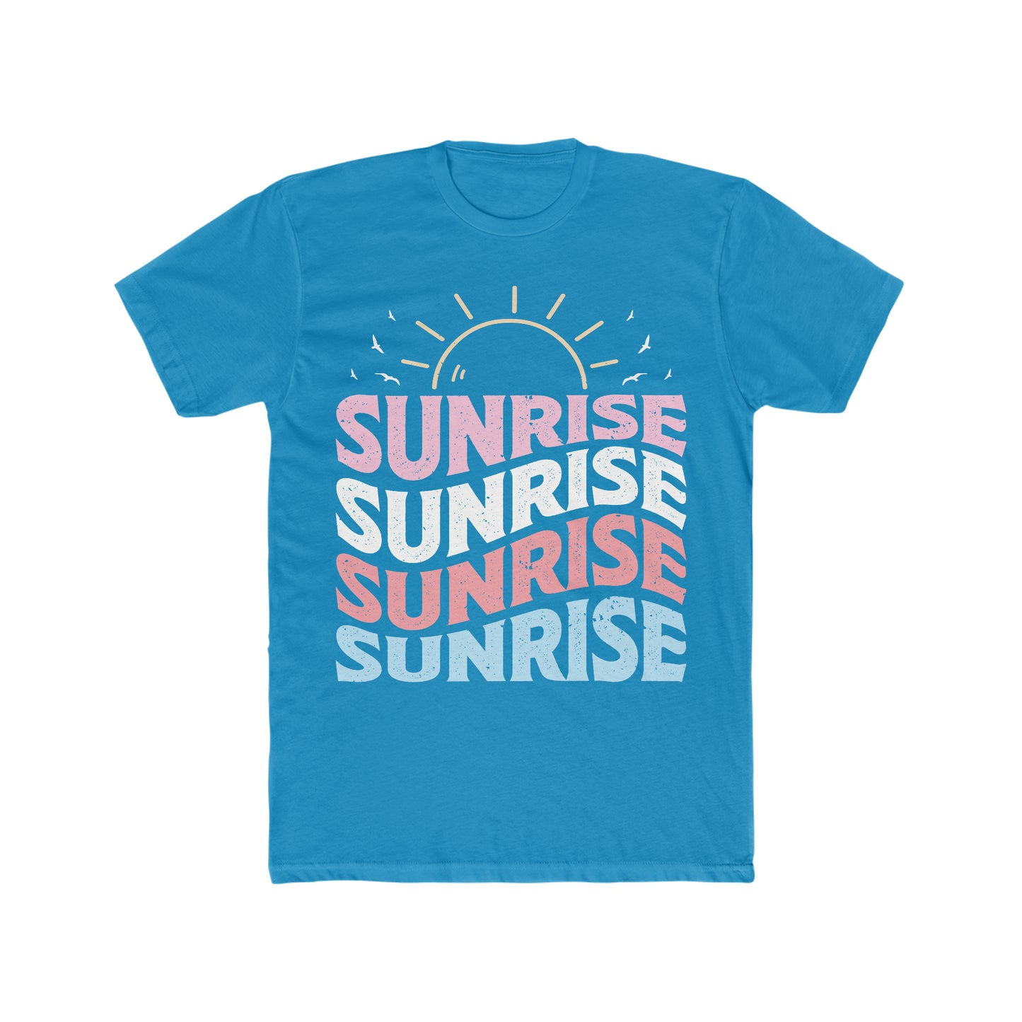 Sunrise Summer Vintage Men's Cotton Crew Tee