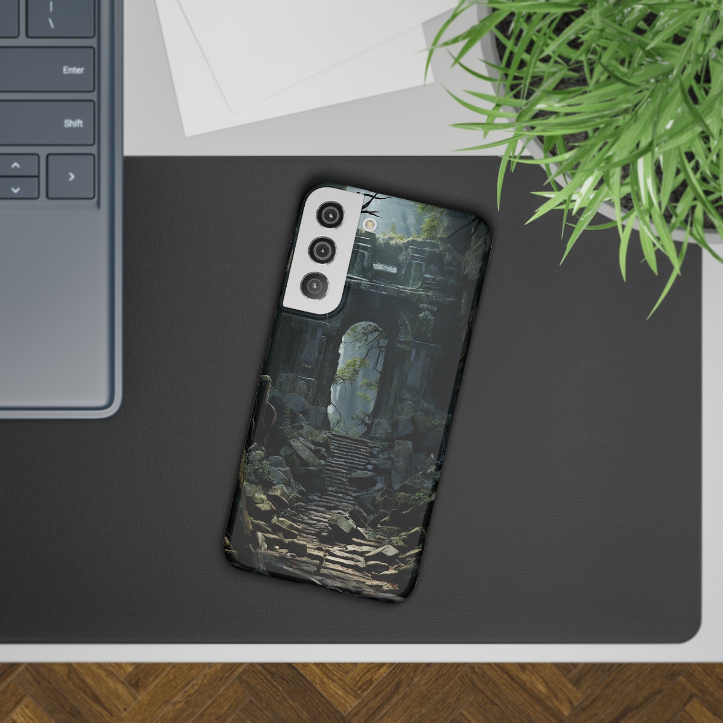 Nature's Treasures: Forgotten Forest Ruins Cover Slim Cases