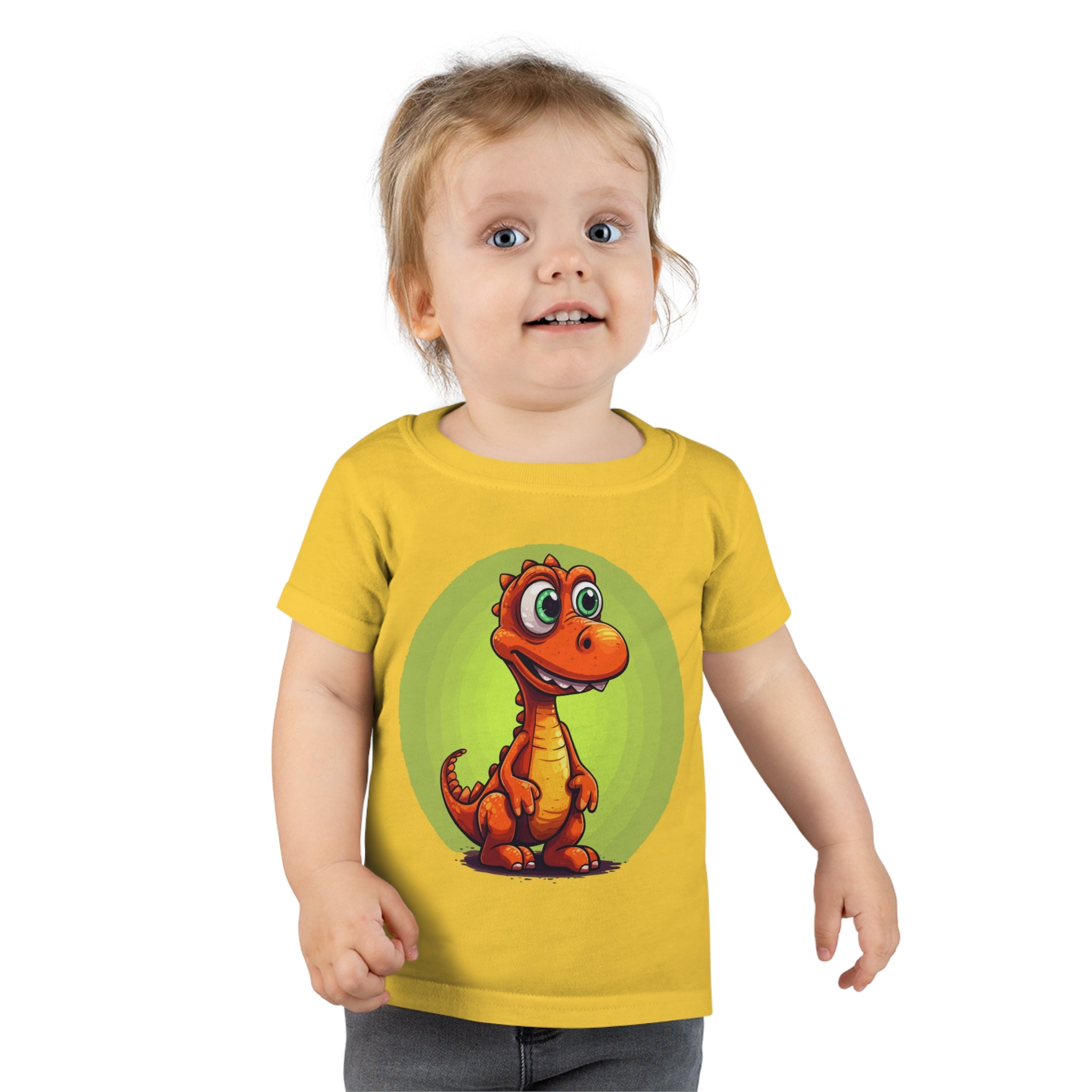 Orange DinoToddler T-shirt