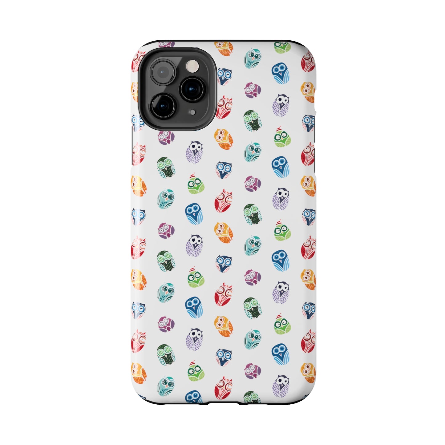 Funny Colorful Owls Tough iPhone Case, Samsung Case