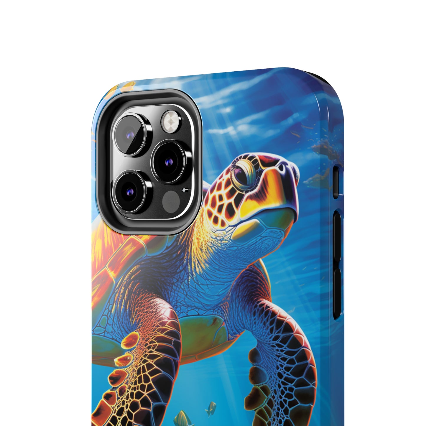 Serene Depths: A Majestic Sea Turtle Journey - Tough iPhone Cases