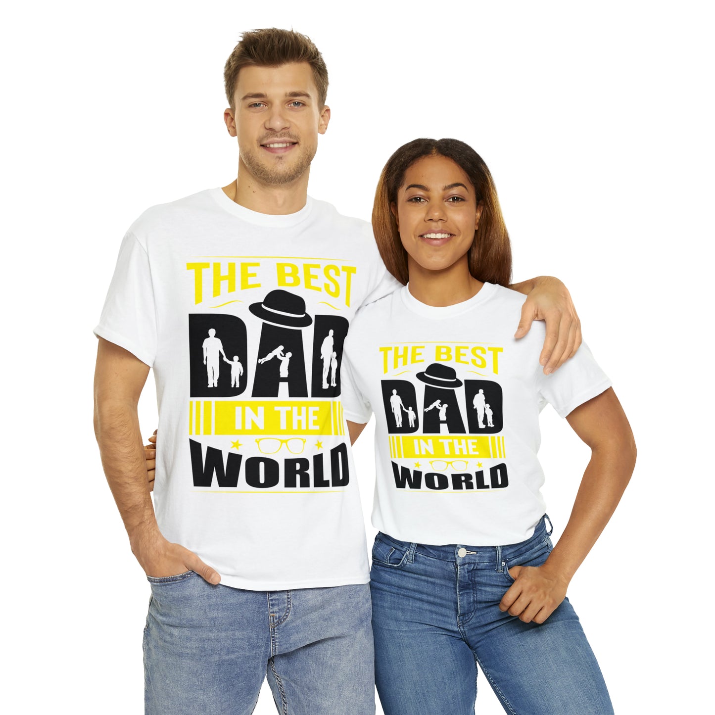 Father's Day T Shirt The Best Dad in the World Gifts Present