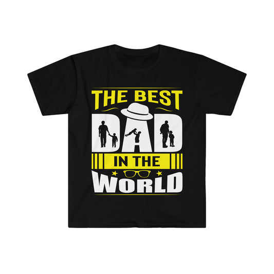 Father's Day T-Shirt The Best Dad in the World Gifts Present Unisex Softstyle