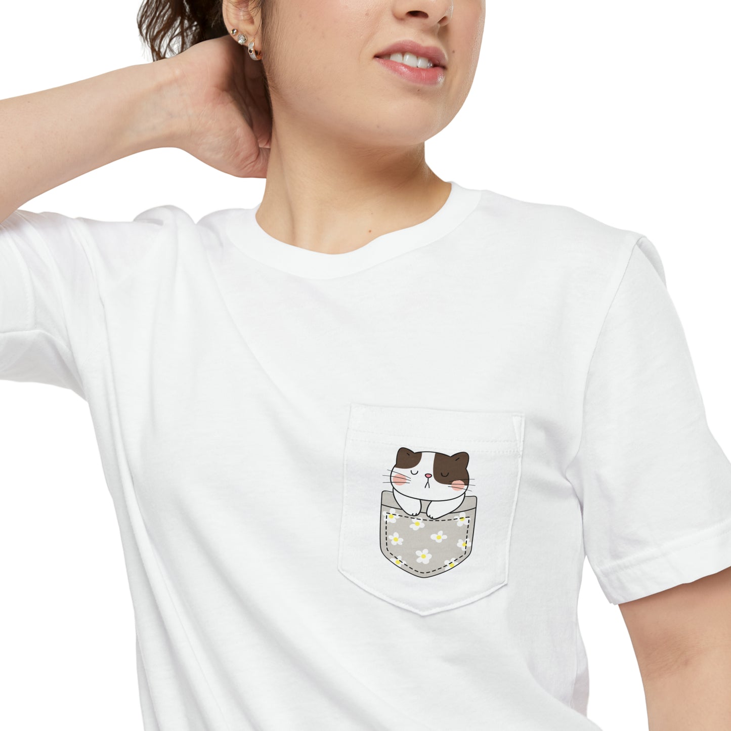 Pocket Cat Ver. 4 Unisex Pocket T-shirt