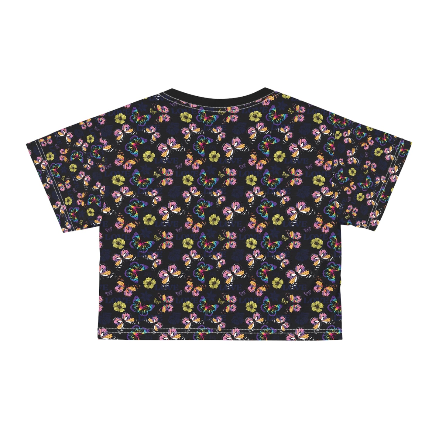 Butterfly Crop Tee (AOP)