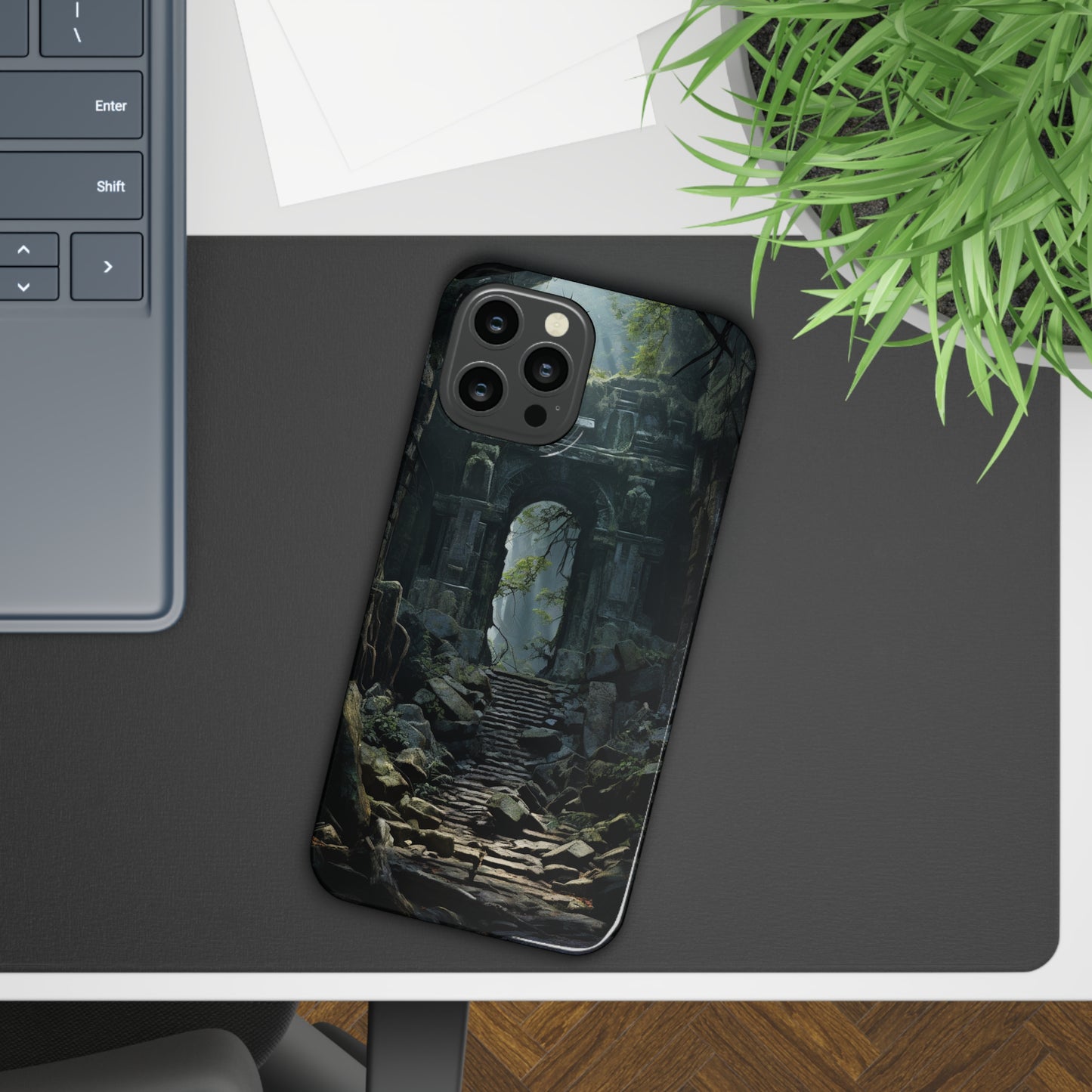 Nature's Treasures: Forgotten Forest Ruins Cover Slim Cases