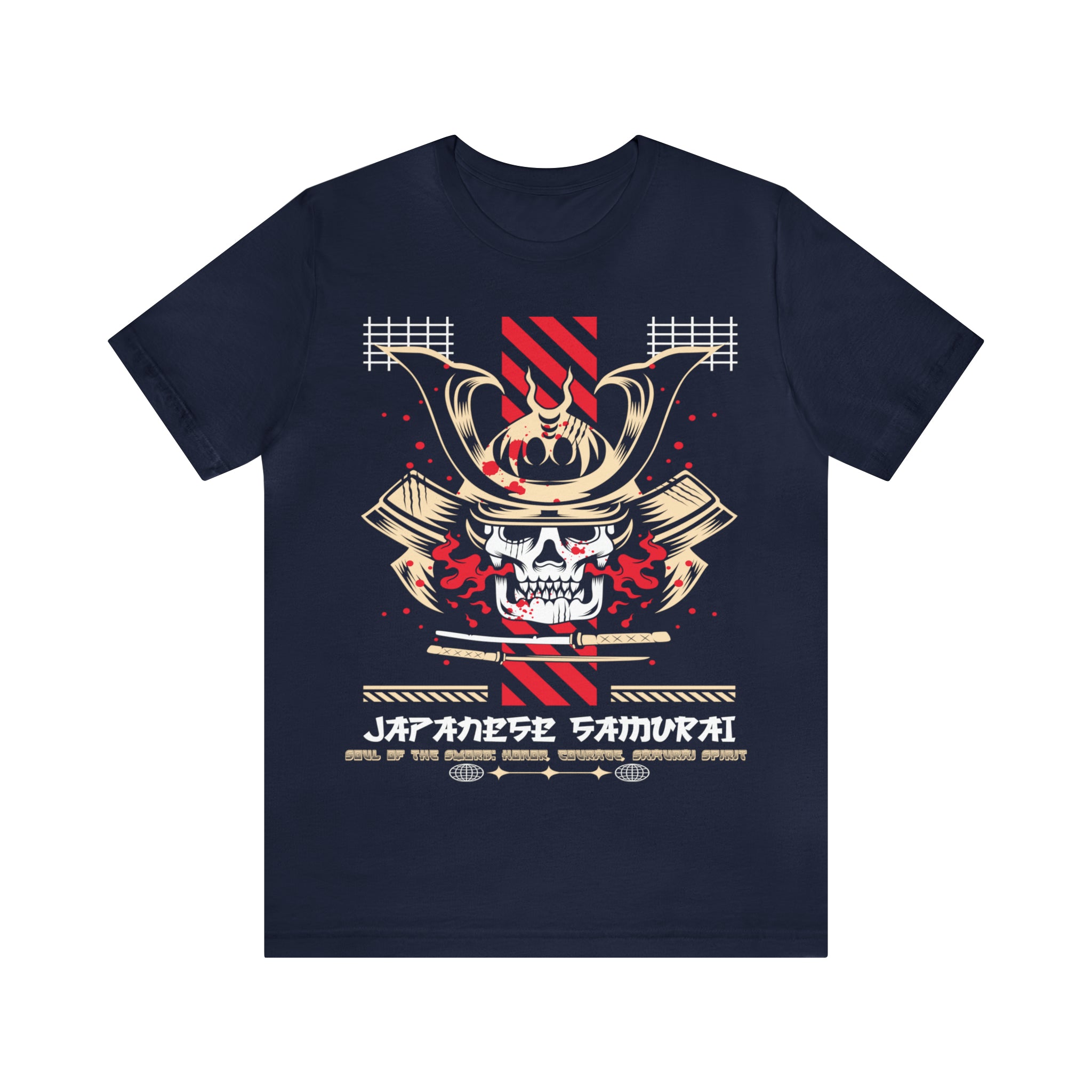 Soul of the Sword: Honor, Courage, Samurai Spirit Men Jersey Short Sleeve Tee