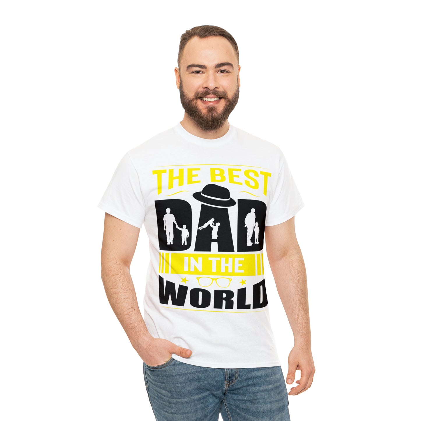 Father's Day T Shirt The Best Dad in the World Gifts Present